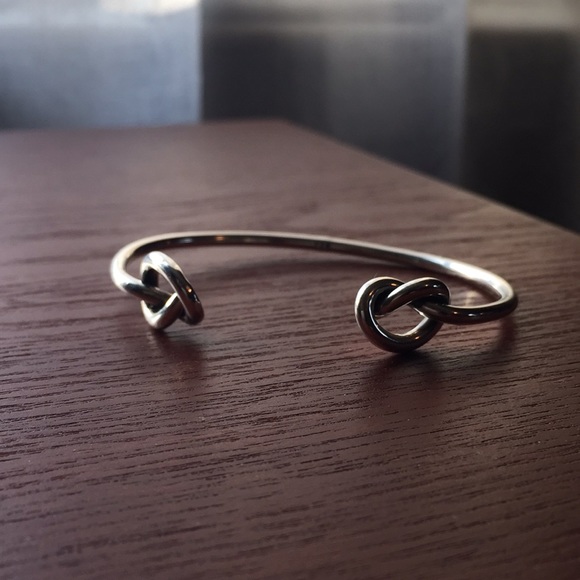 Jewelry - Sterling Love Knot Bangle